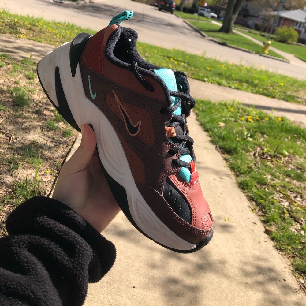 Nike M2K Tekno maroon/blue color way size 6 women